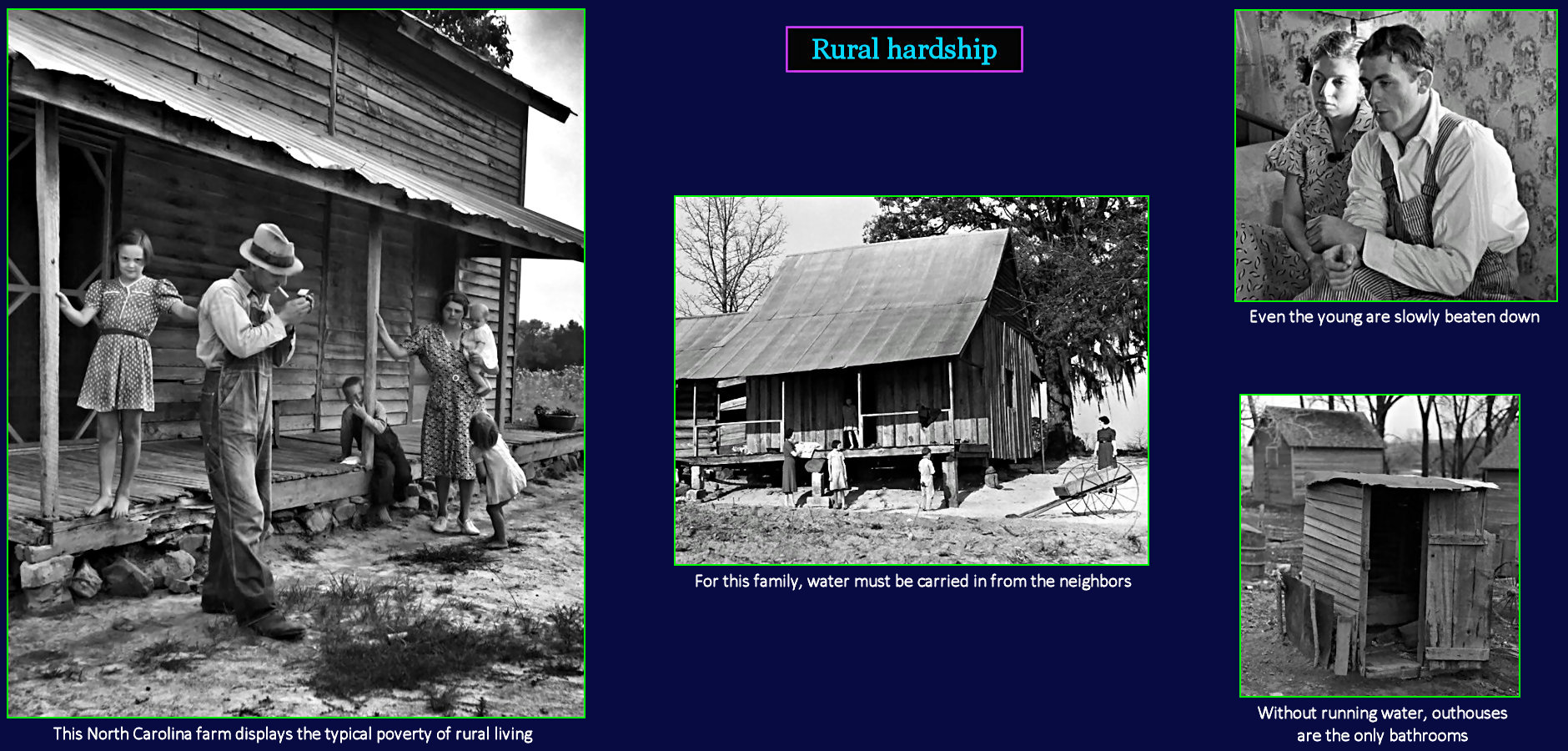 Rural poverty, 1930s